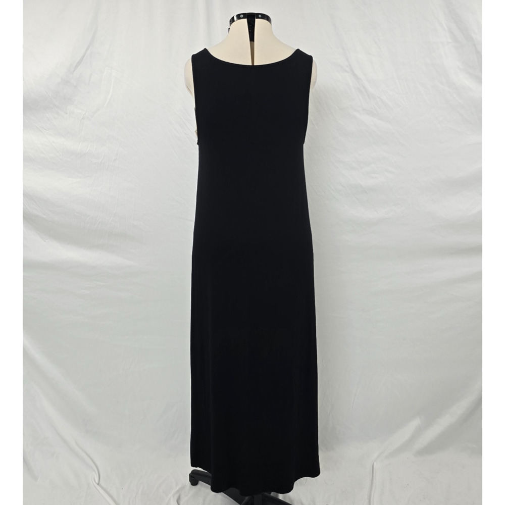 Torrid Super Soft Knits Sleeveless Maxi Dress Women's 1X Black Ruffles Hi-Low - Picture 2 of 13